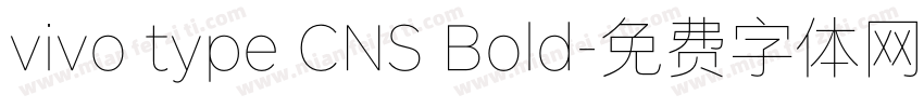 vivo type CNS Bold字体转换